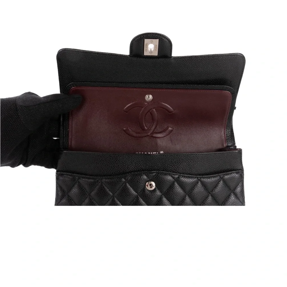 Chanel Medium Classic Flap with Silver Hardware- Used - Picture 9 of 13